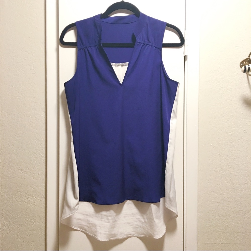 Cobalt blue or purple hi-Lo top